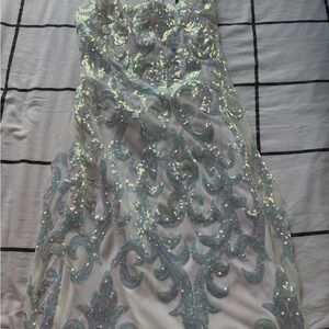 Elegant Sequin Embellished Gown